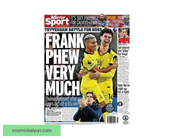 弗吉尔·范戴克状态回暖，近期在防守端表现稳健，助力球队巩固后防线